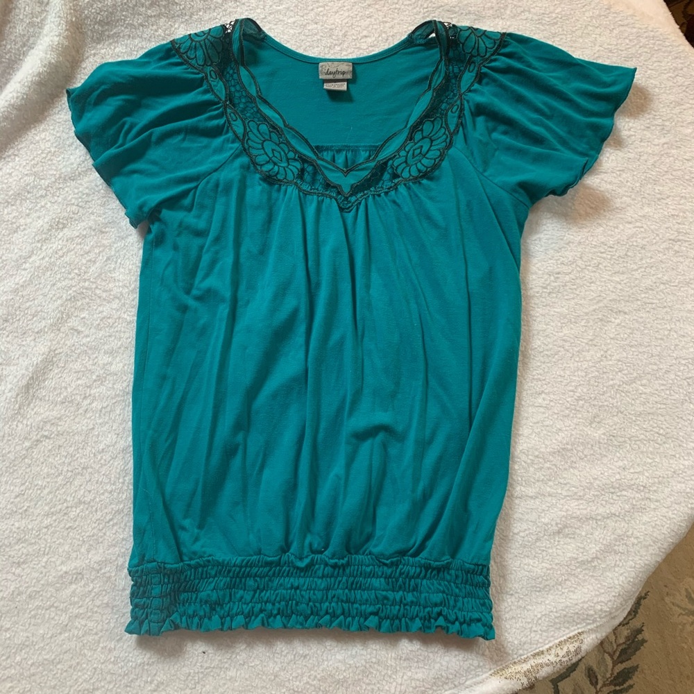 Cutout embroidered Top